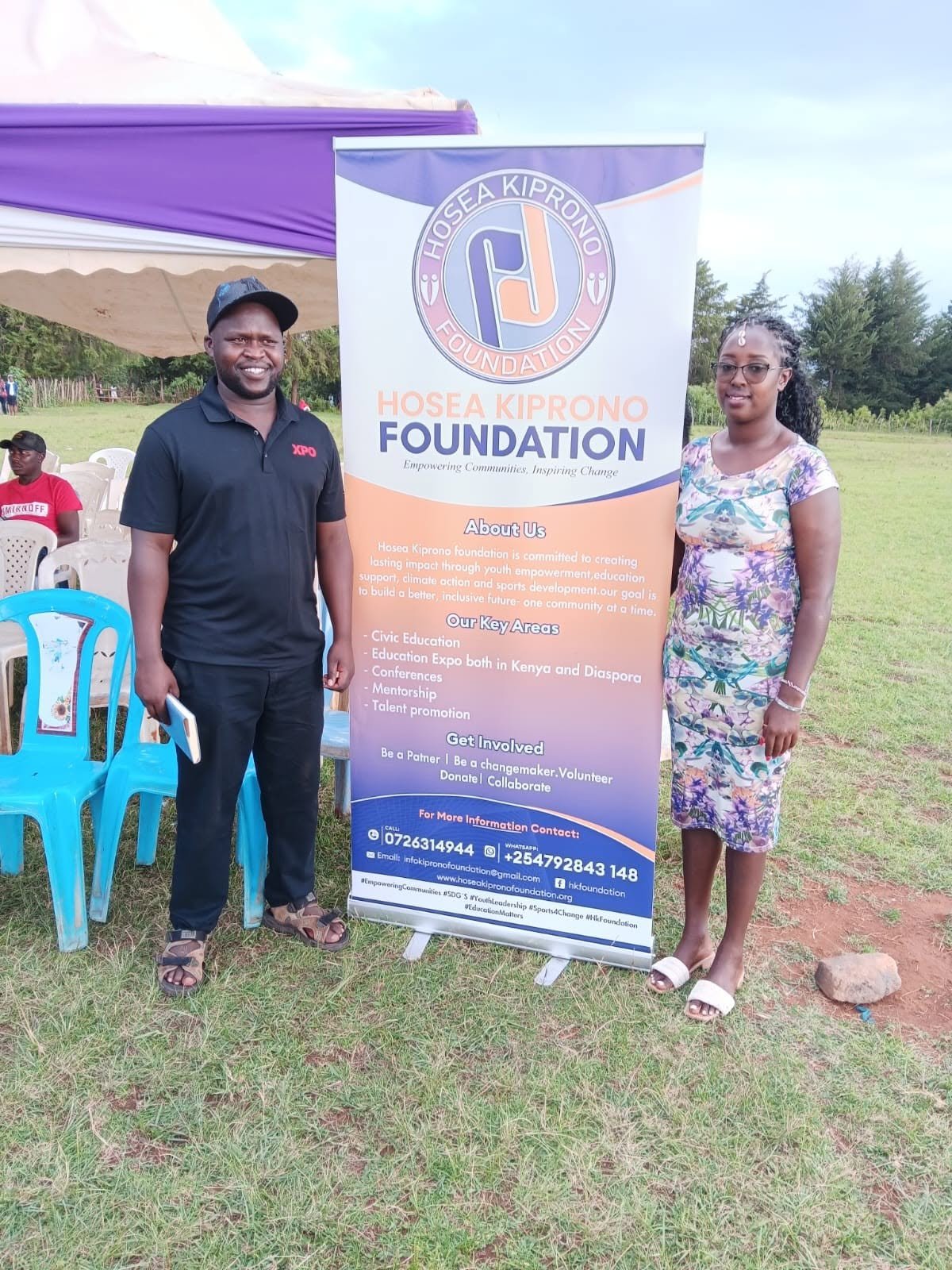 Hosea Kiprono Foundation at the Blooming Futures Foundation event